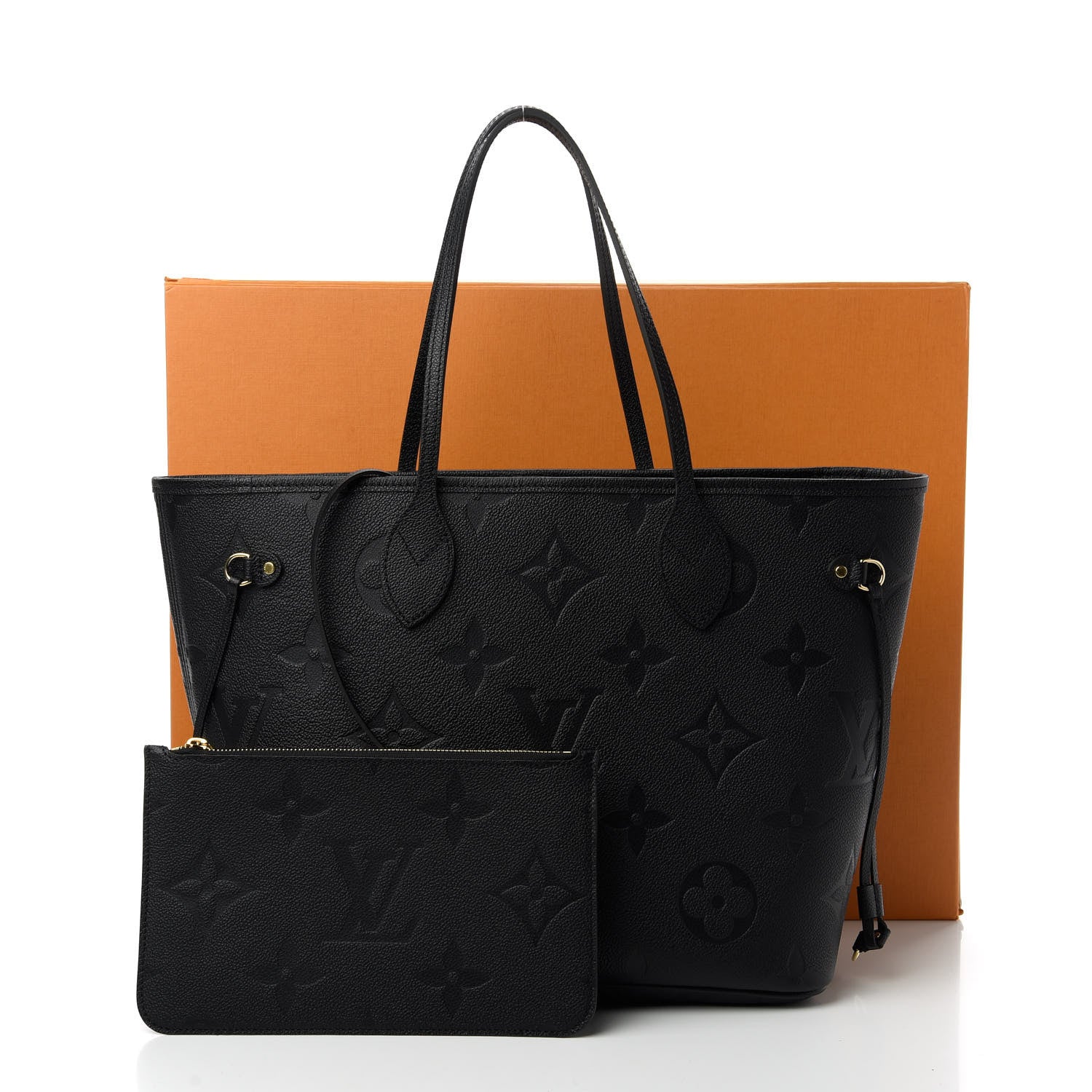 Louis Vuitton Empreinte Monogram Giant Neverfull MM Black 10 of 10