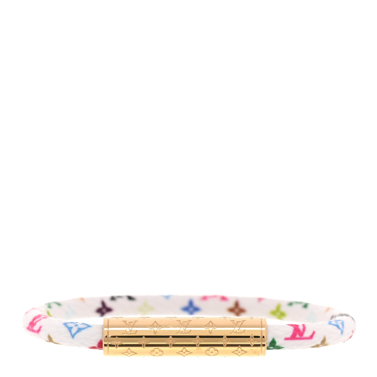 Louis Vuitton LV x TM Monogram Multicolor LV Confidential Bracelet 17 White 1 of 5
