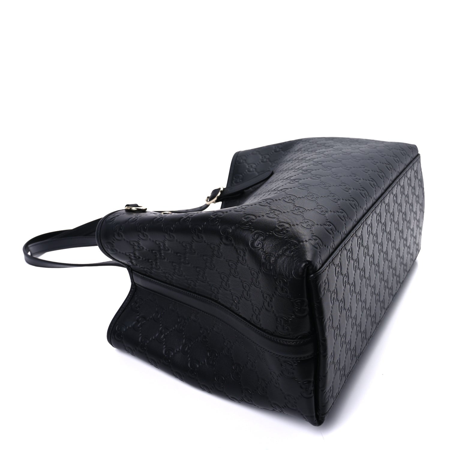 Gucci GG Calfskin Embossed Calfskin Large Tote Bag  Black 7 of 7