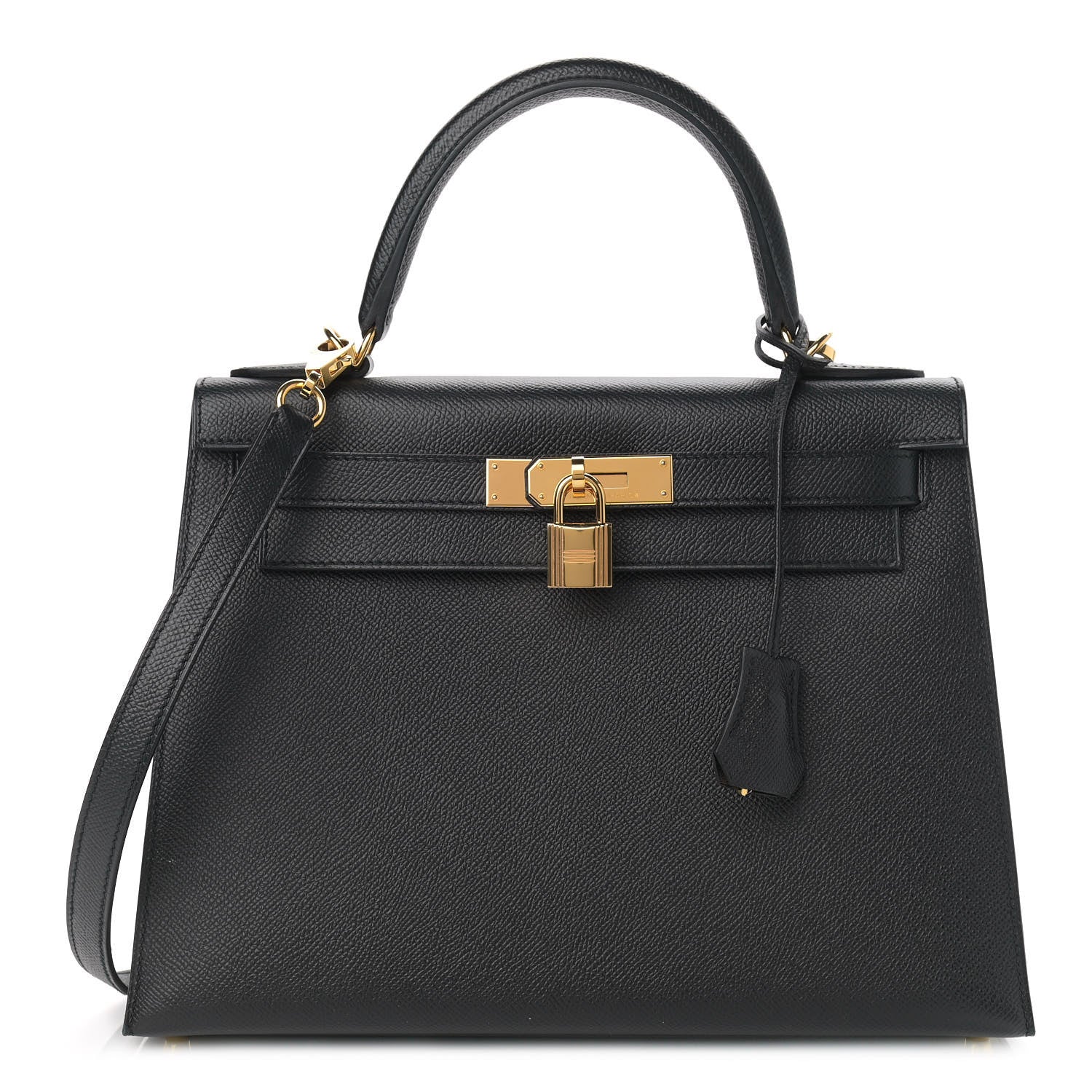 Hermes Epsom Kelly Sellier 28 Black 1 of 14