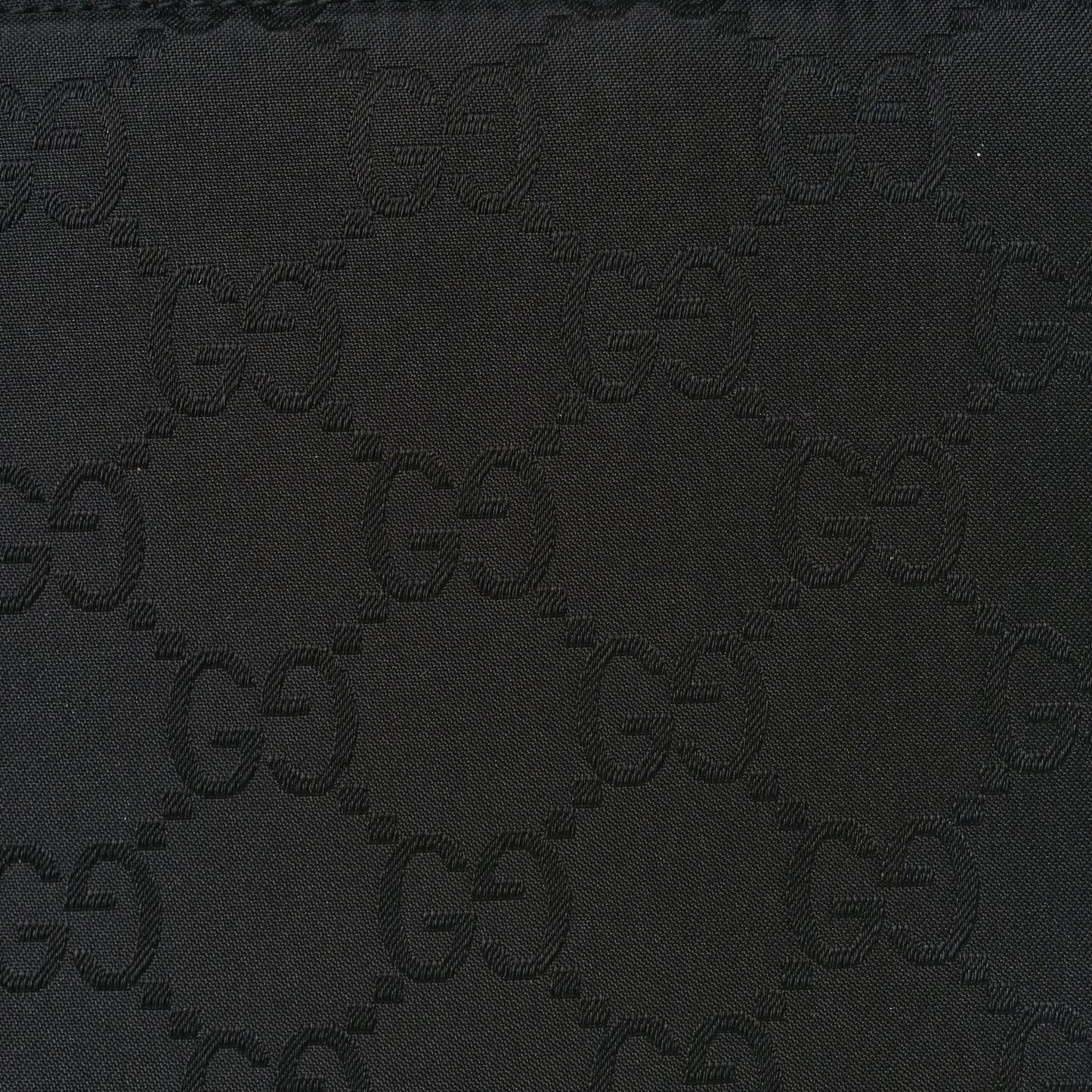 Nylon Monogram Shoulder Bag Black