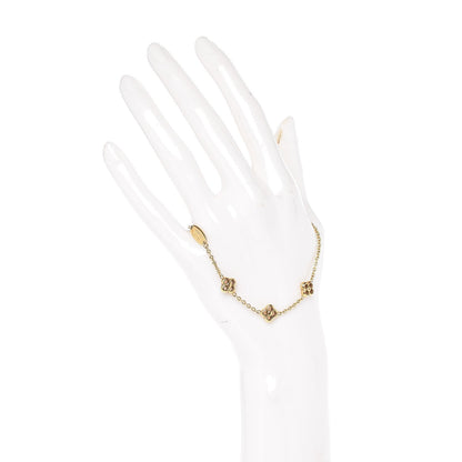Louis Vuitton Brass Flower Full Bracelet Gold 2 of 5