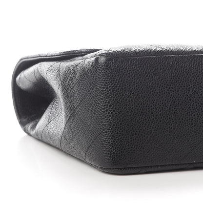 Chanel Caviar Quilted Jumbo Single Flap Bijoux Chain Black 8 of 9