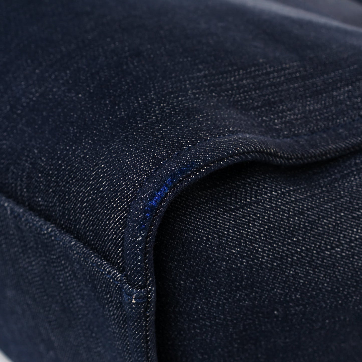 Denim Medium Deauville Tote Blue Orange