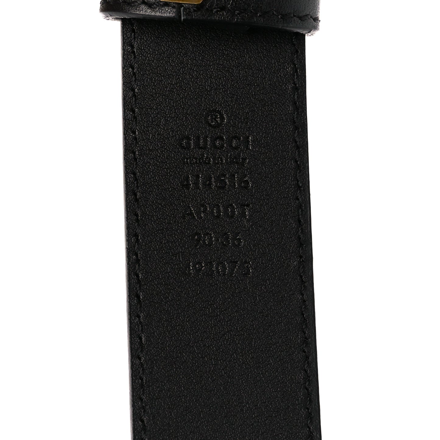 Moon Calfskin Double G 30mm Belt 90 36 Black