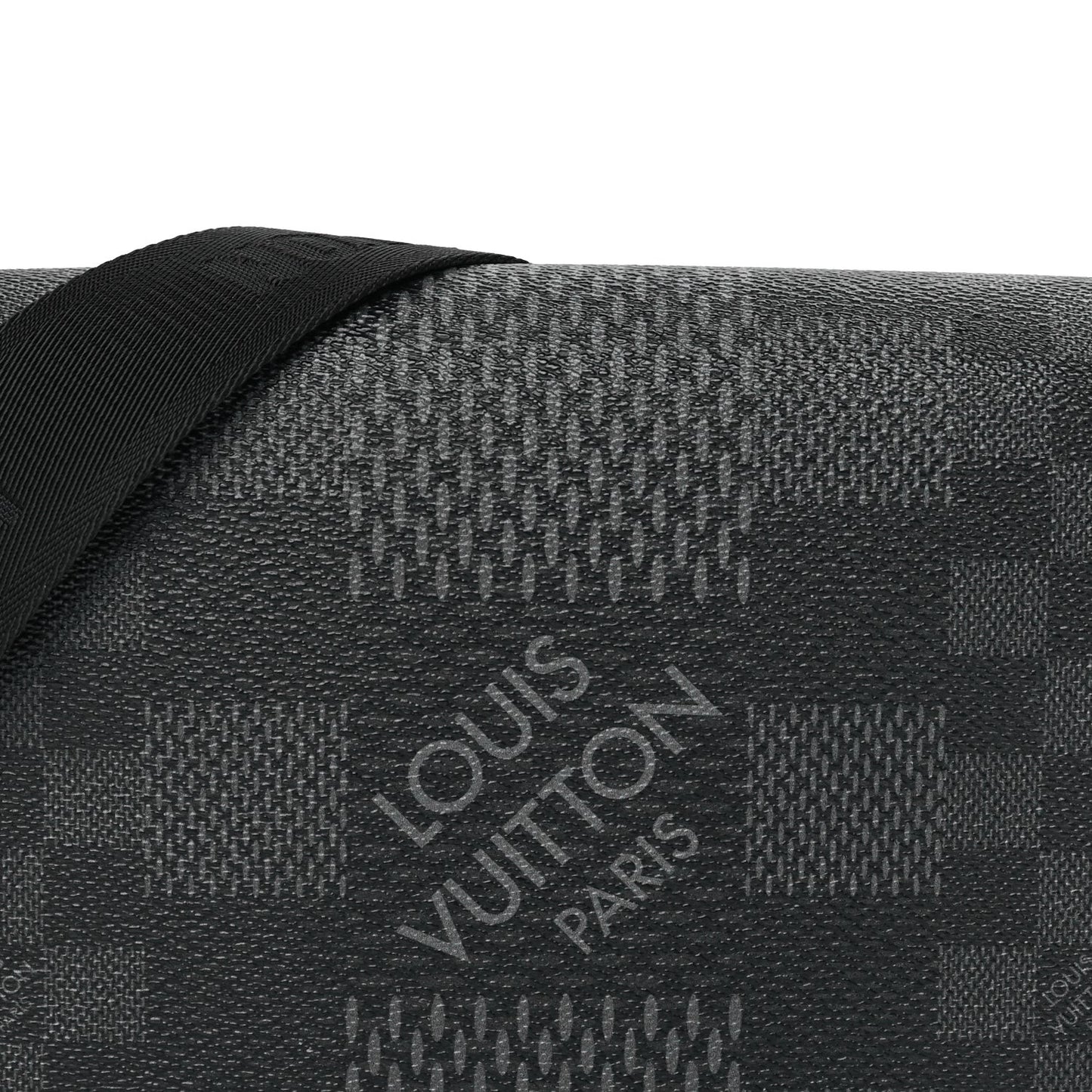 Damier Graphite 3D Studio Messenger Black
