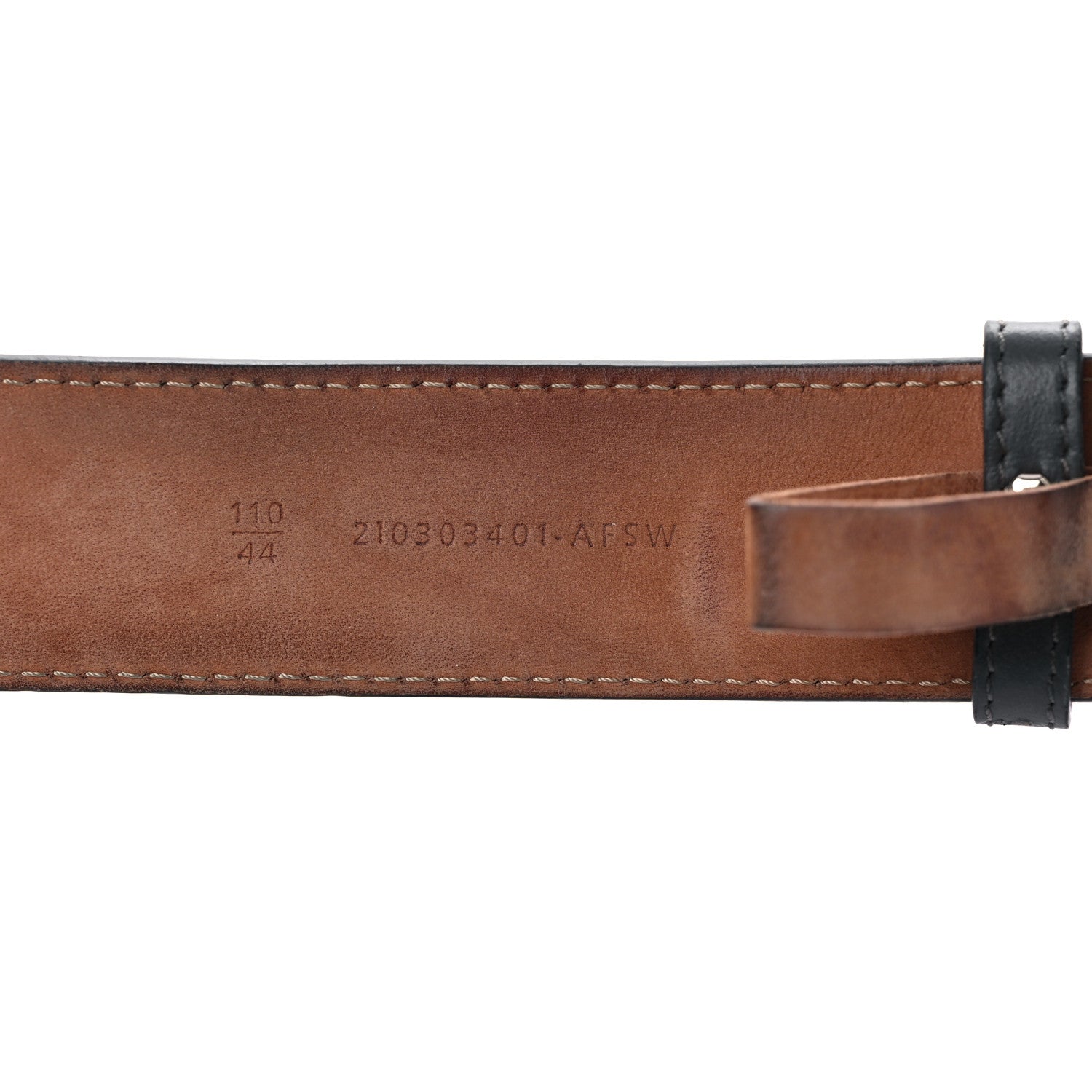 Fendi Calfskin FF Embossed Belt 110 42 Black 3 of 13