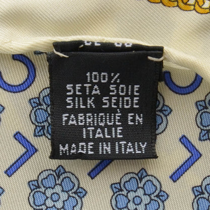 Chanel Silk Camellia Chain Pocket Square Scarf 4 of 4