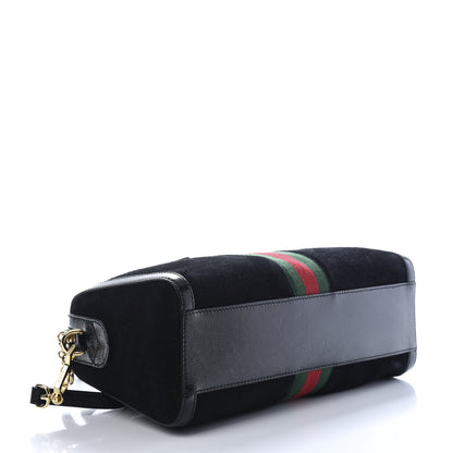 Gucci Suede Patent GG Web Medium Ophidia Boston Black 3 of 8