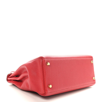 Hermes Togo Kelly Retourne 32 Rouge Casaque 4 of 10