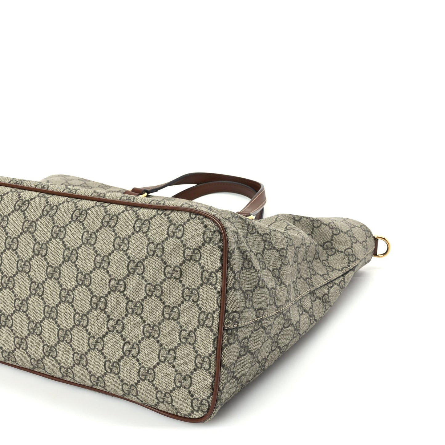 Soft GG Supreme Monogram Medium Crossbody Tote Beige Cuir