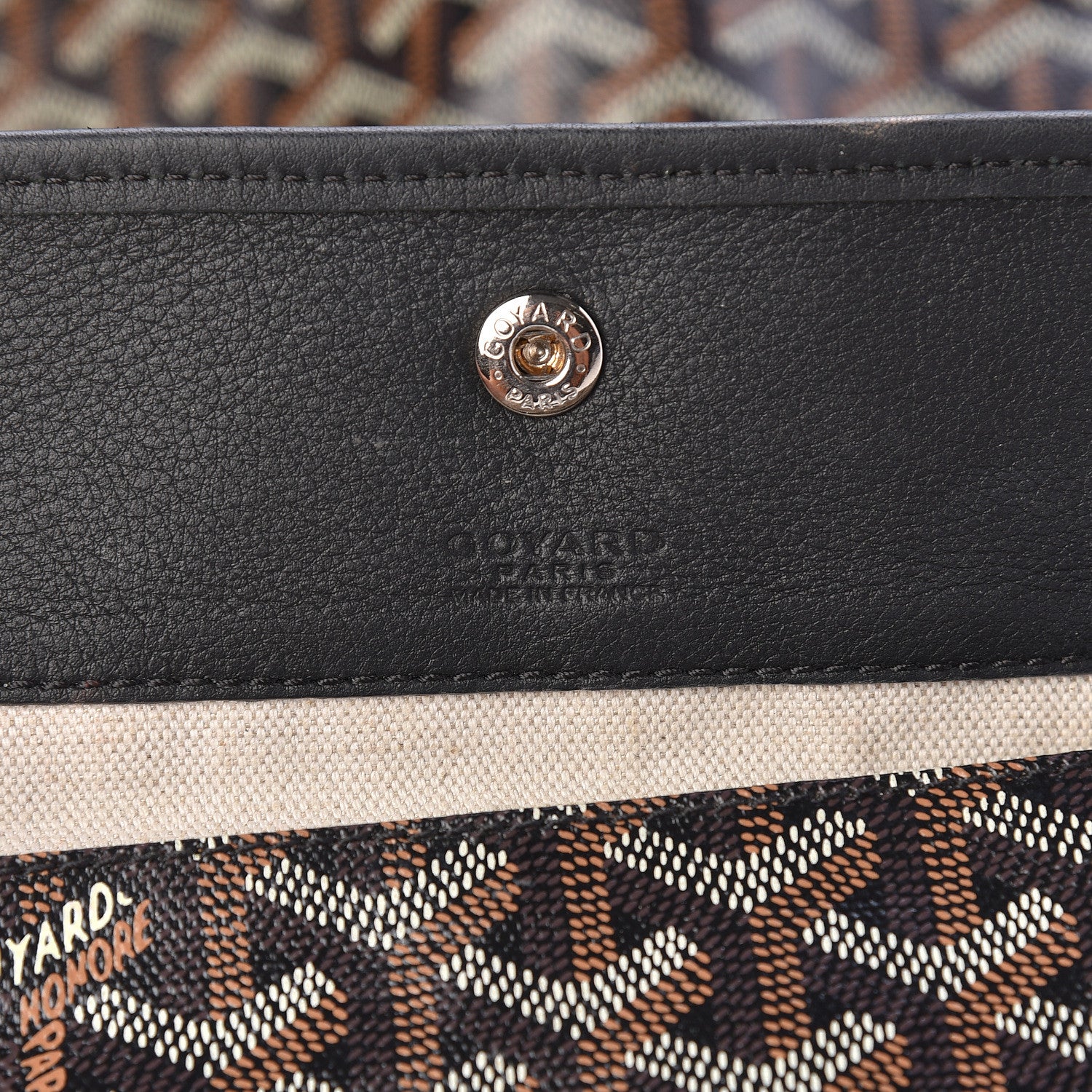 Goyard Goyardine Reversible Anjou GM Black 11 of 22