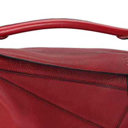 Loewe TEST  Calfskin Small Puzzle Bag  Rouge 6 of 8