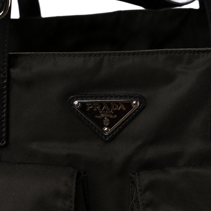 Prada Nylon Vela Shopping Tote Ebano 11 of 13