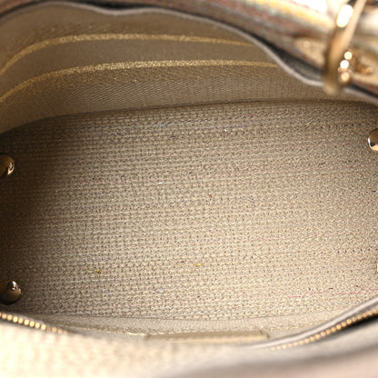 Christian Dior Canvas Embroidered Medium Lady D-Lite Beige Multicolor 5 of 10