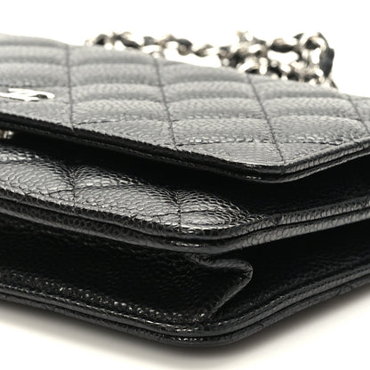 Chanel Caviar Quilted Wallet on Chain WOC Black 10 of 11