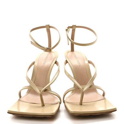 Bottega Veneta Lambskin Stretch Lounge Wedge Sandals 37.5 Cane Sugar 3 of 7