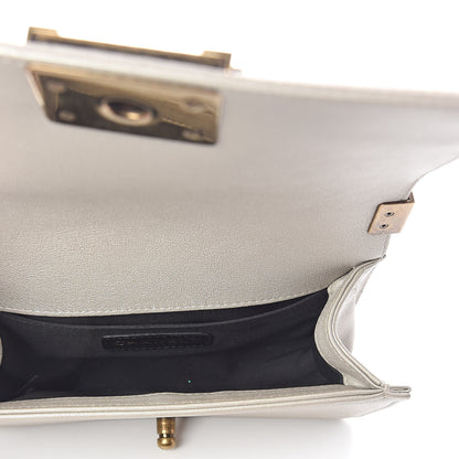 Chanel Metallic Lambskin Small Scaled Boy Flap Gold 5 of 10