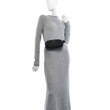 Prada Re-Nylon Saffiano Belt Bag Black 2 of 14