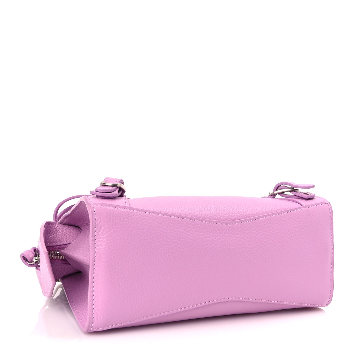 Balenciaga Grained Calfskin Neo Classic Silver Hardware Mini City Lilac 3 of 8
