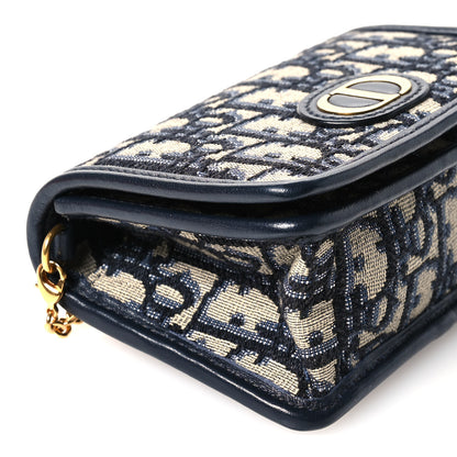 Christian Dior Oblique Nano 30 Montaigne Pouch Blue 9 of 10