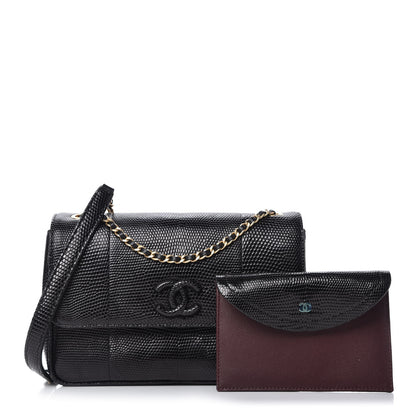 Chanel Lizard Coco Vintage Flap Black 1 of 11