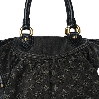 Louis Vuitton Denim Neo Cabby MM Black 6 of 8