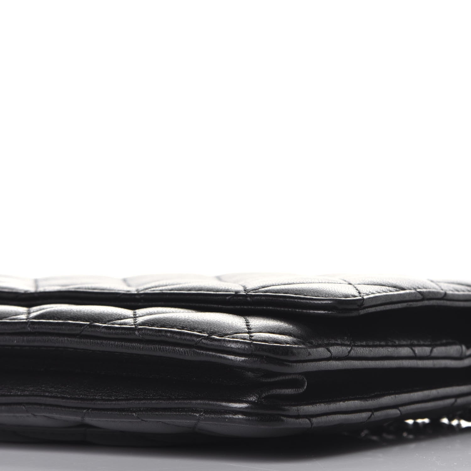 Chanel Lambskin Quilted Wallet On Chain WOC Black 8 of 8