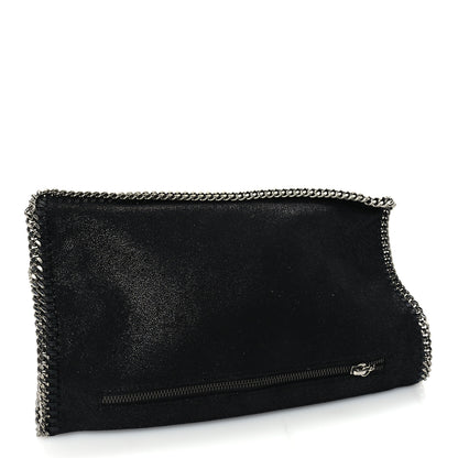 Stella McCartney Shaggy Deer Falabella Fold Over Clutch Black 2 of 8