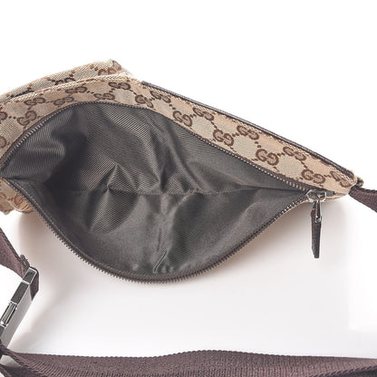 Gucci GG Monogram Double Pocket Belt Bag Dark Brown 5 of 9
