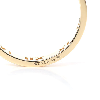 Tiffany 18K Yellow Gold Diamond Atlas Pierced Ring 61 9.75 4 of 5