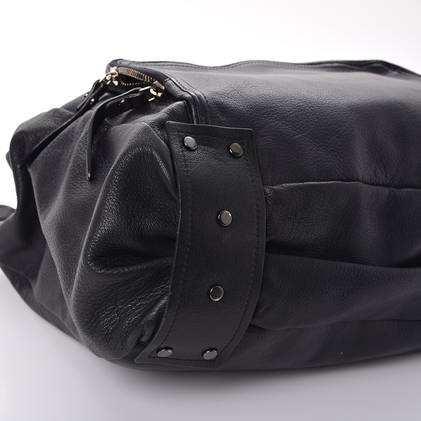Goatskin Shoulder Bag Black