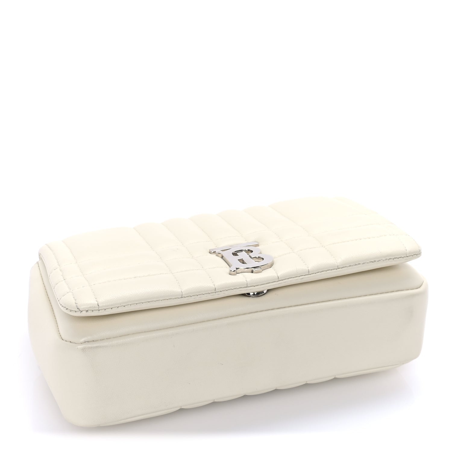 Burberry Lambskin Quilted Small Lola Bag Pale Vanilla 3 of 7