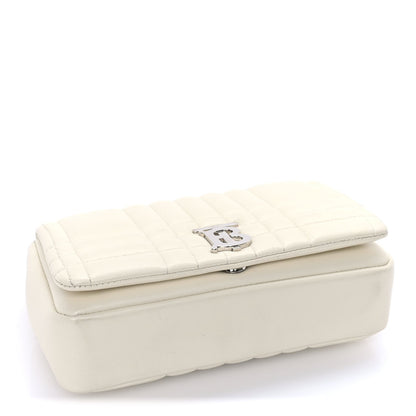 Burberry Lambskin Quilted Small Lola Bag Pale Vanilla 3 of 7