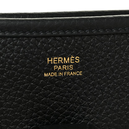 Hermes Taurillon Clemence Evelyne III PM Black 6 of 11