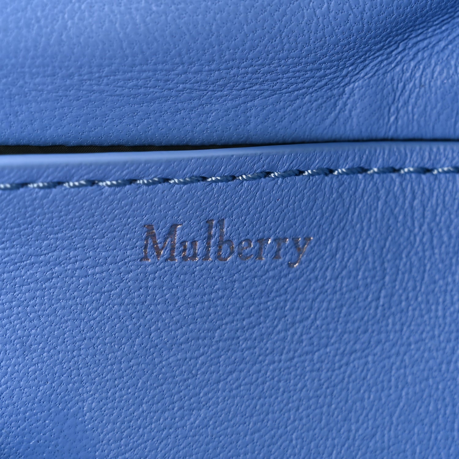 Mulberry Nappa Pillow Quilted Little Softie Bag Cornflower Blue 5 of 8