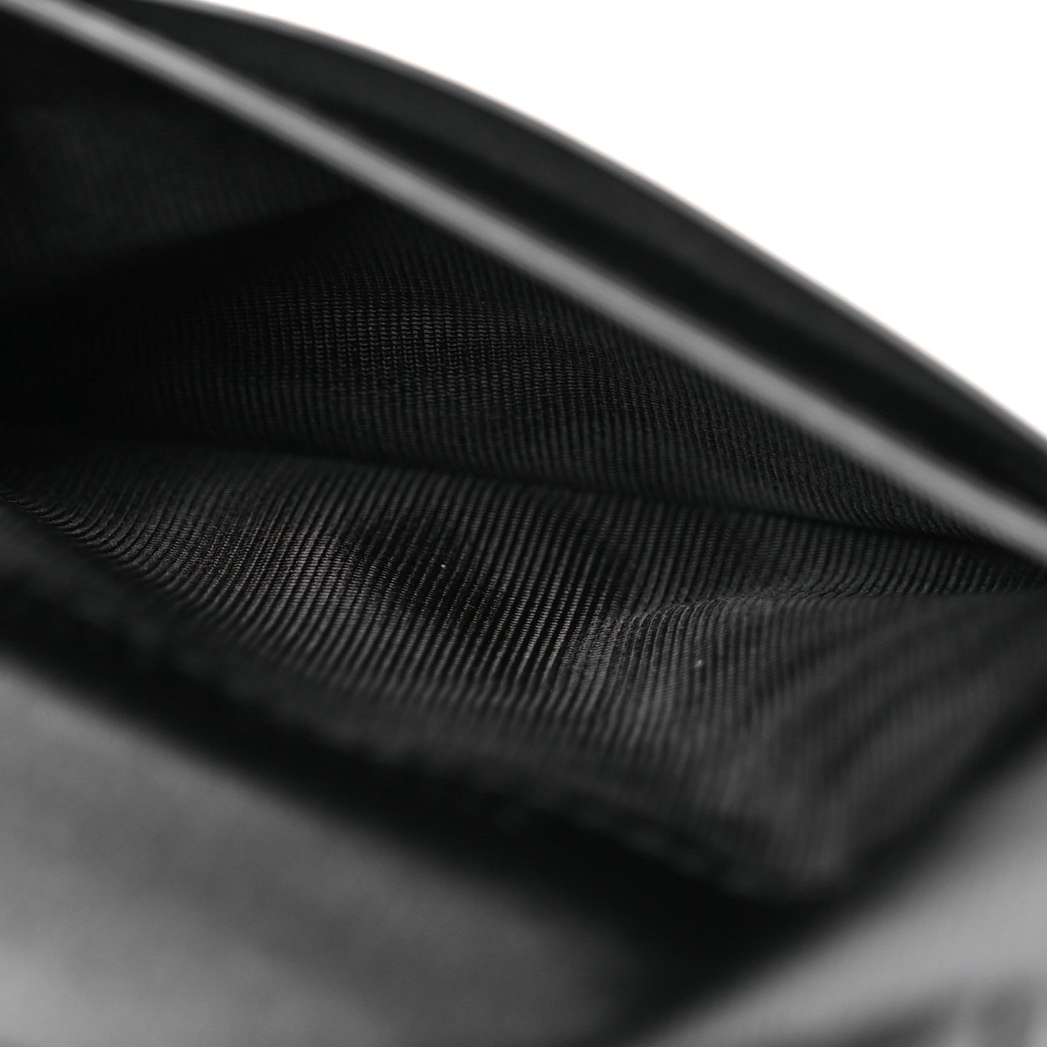 Saint Laurent Calfskin Techno Credit Card Wallet Black 7 of 12