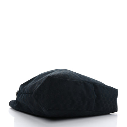 Gucci Monogram Large Horsebit Chain Hobo Black 3 of 8