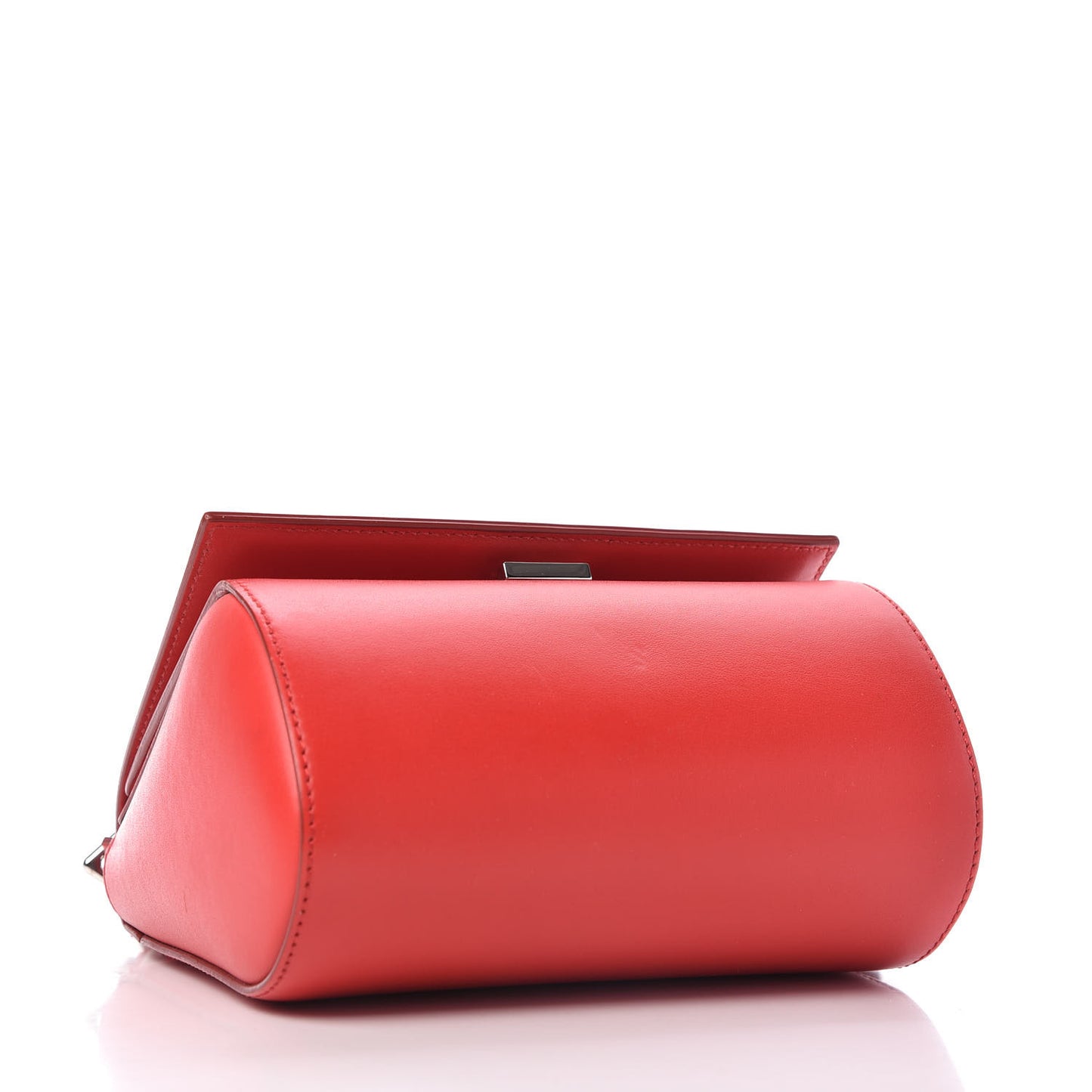 Calfskin Mini Pandora Box Logo Strap Crossbody Bag Medium Red