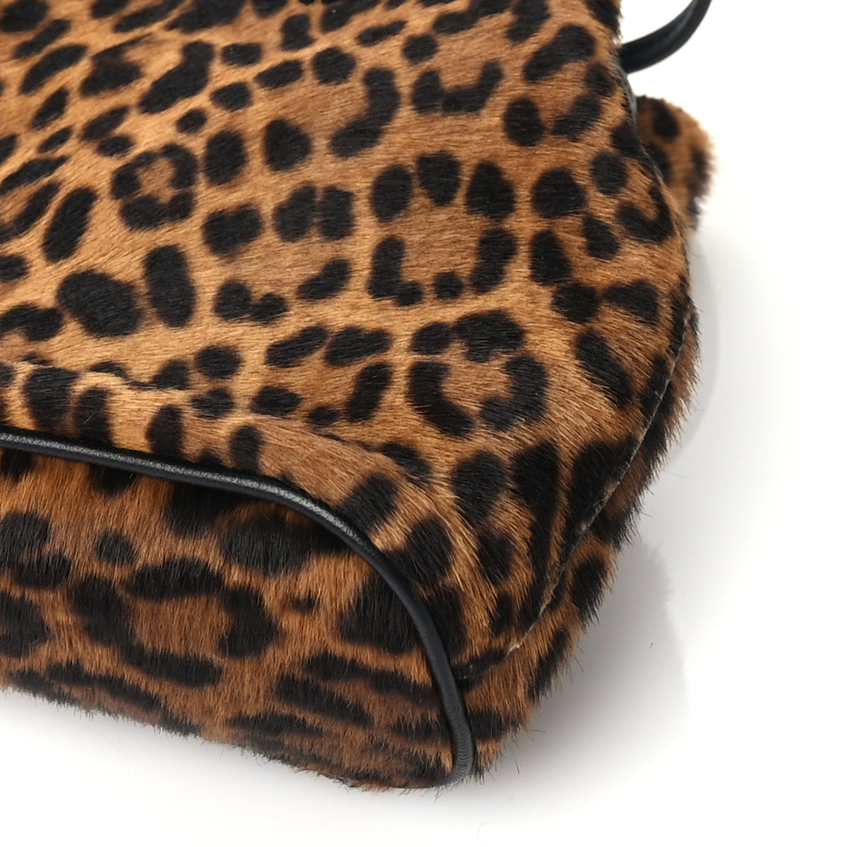 Miu Miu Calf Hair Pouch Bag Brown Black 8 of 8