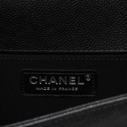 Chanel Caviar Quilted Medium Boy Flap Black 6 of 7