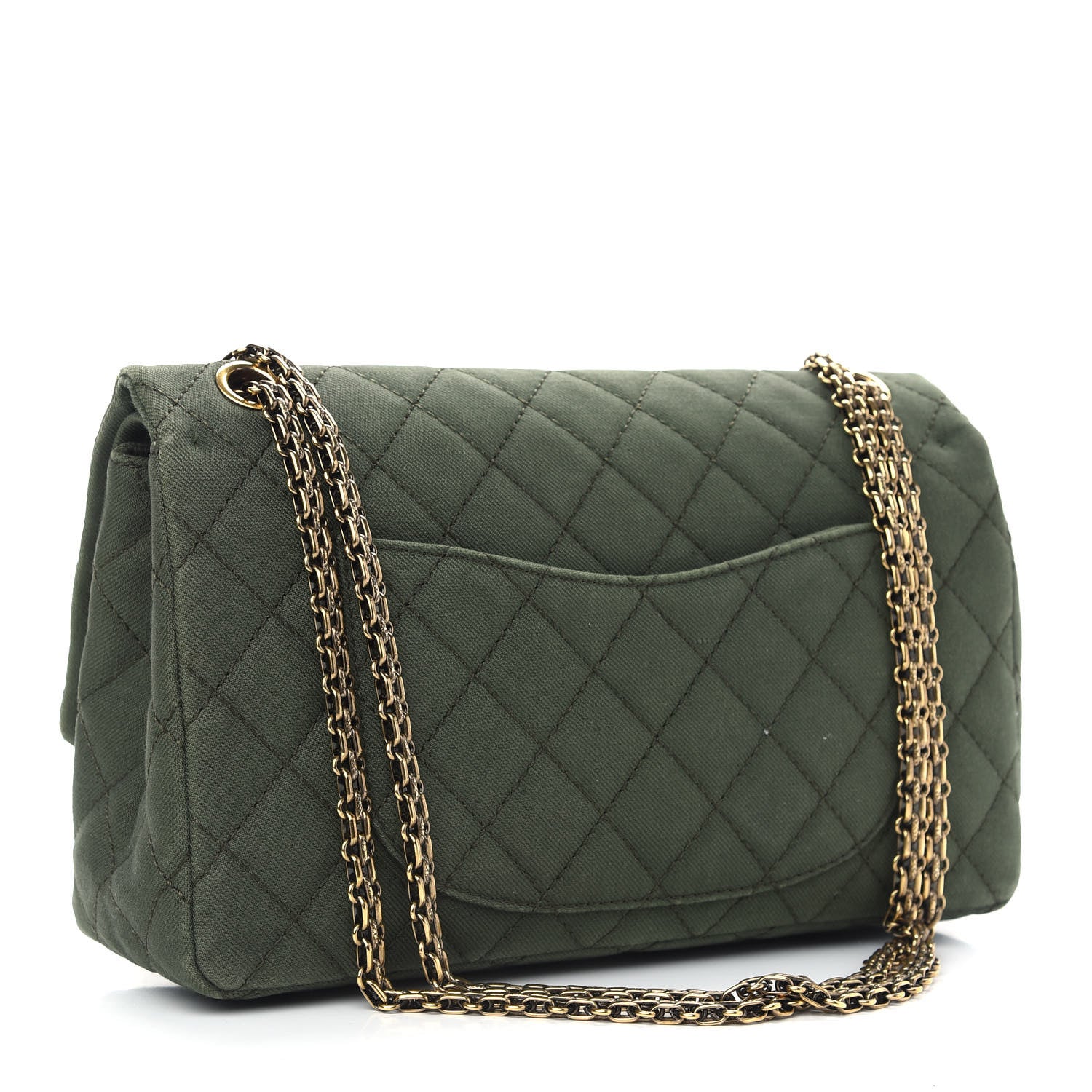 Chanel Jersey Quilted 2.55 Reissue 226 Flap Kaki 3 of 11