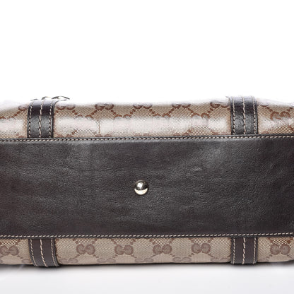 Gucci Crystal Monogram Duchessa Boston Bag Brown 10 of 10