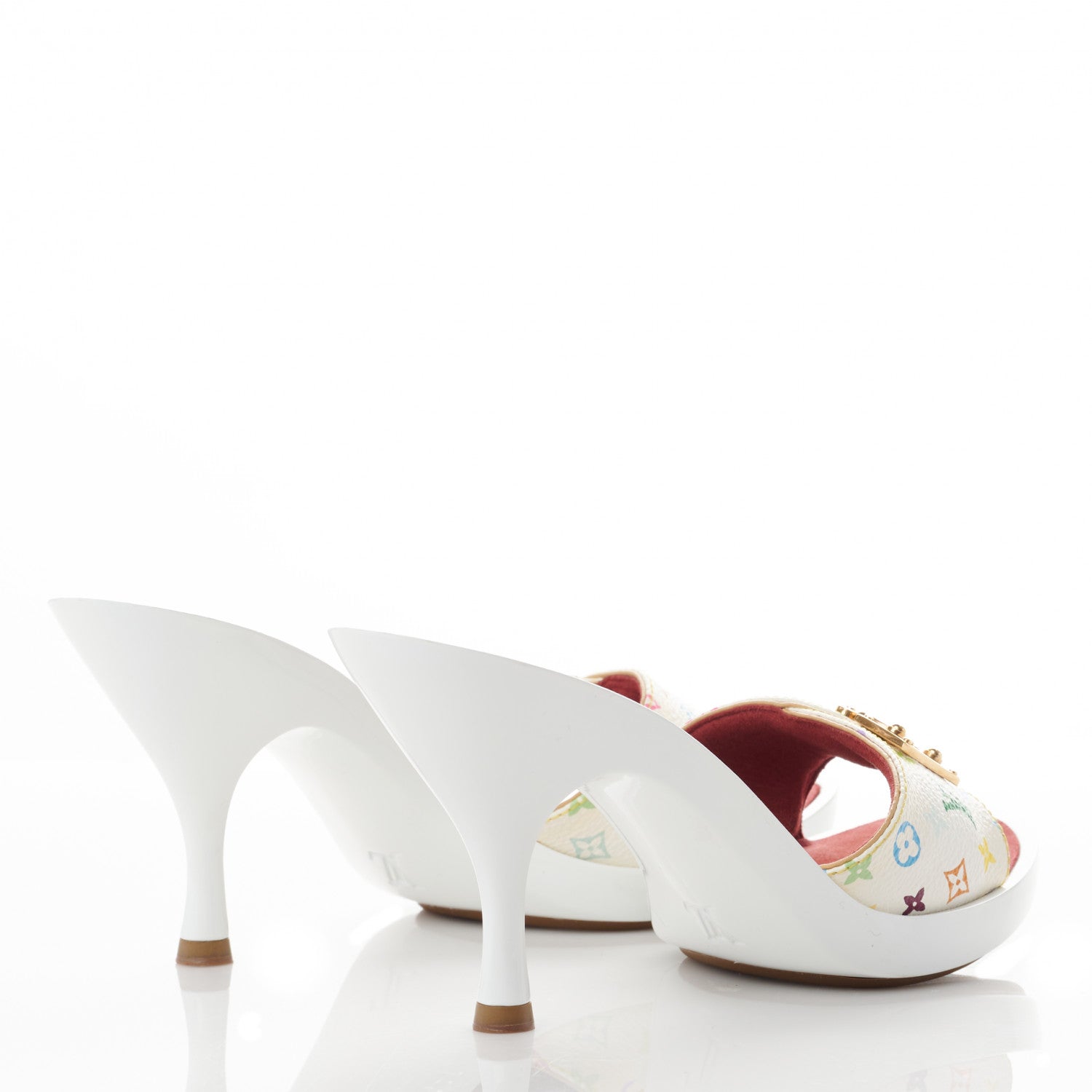 Louis Vuitton Monogram Multicolor Sandal Mule 35 White 4 of 8