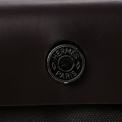 Hermes Toile H Berline Vache Hunter Herbag Zip PM 31 Black Ebene 7 of 9