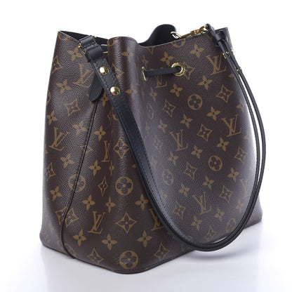 Louis Vuitton Monogram Neonoe MM Black 3 of 9