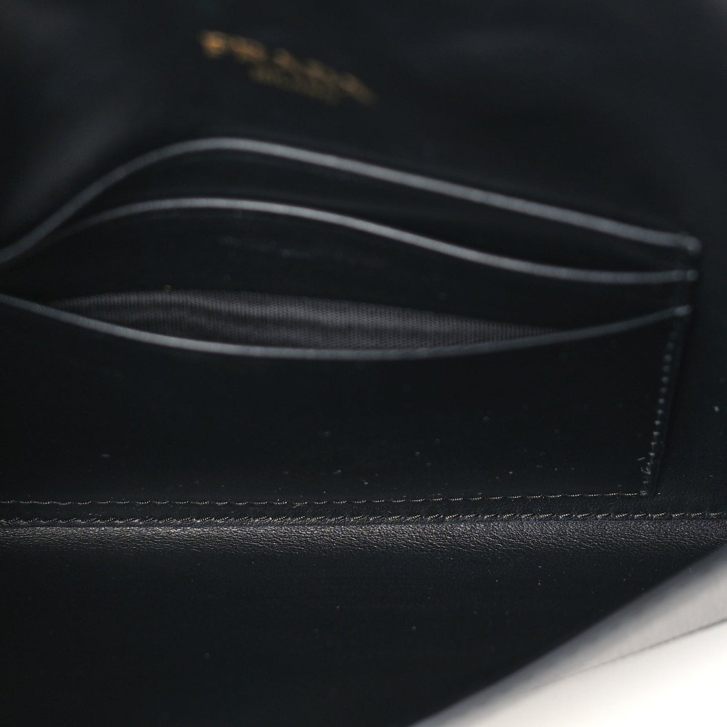Saffiano Metal Envelope Wallet Black