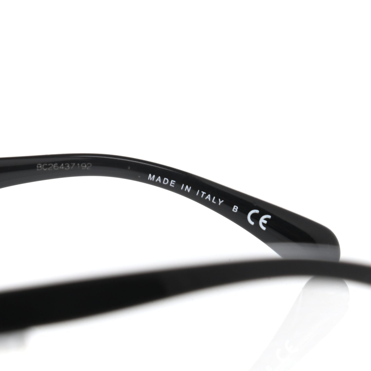 Acetate Strass Square Sunglasses 5422-B-A Black White