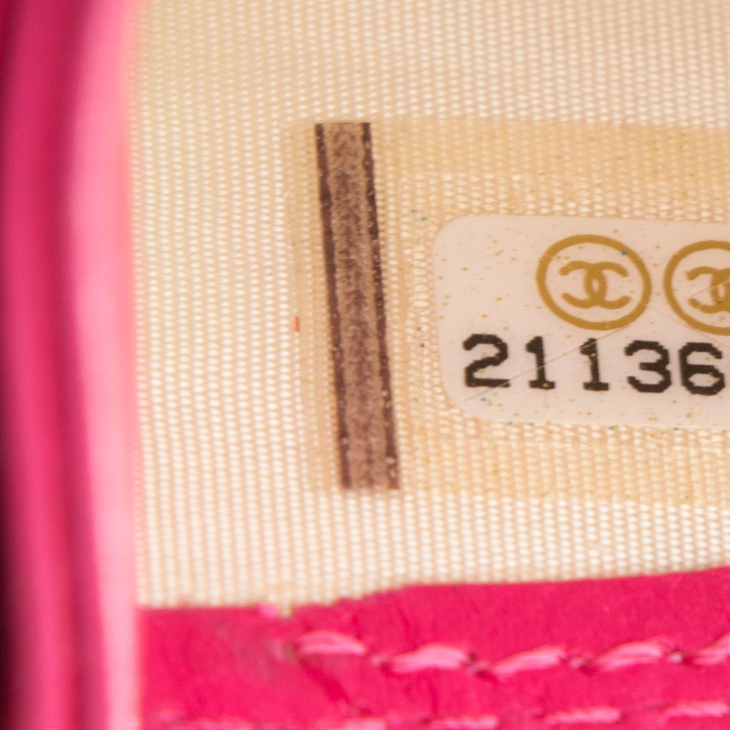 Lambskin Quilted Card Holder Fuchsia