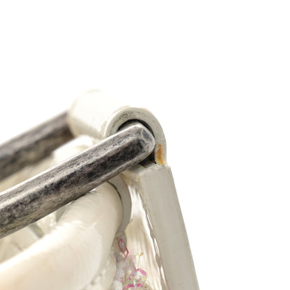 Chanel Tweed PVC Patent Chevron Quilted Medium Gabrielle Hobo White 15 of 16